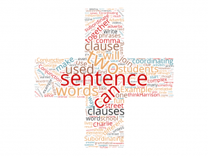 Conjunctions word cloud